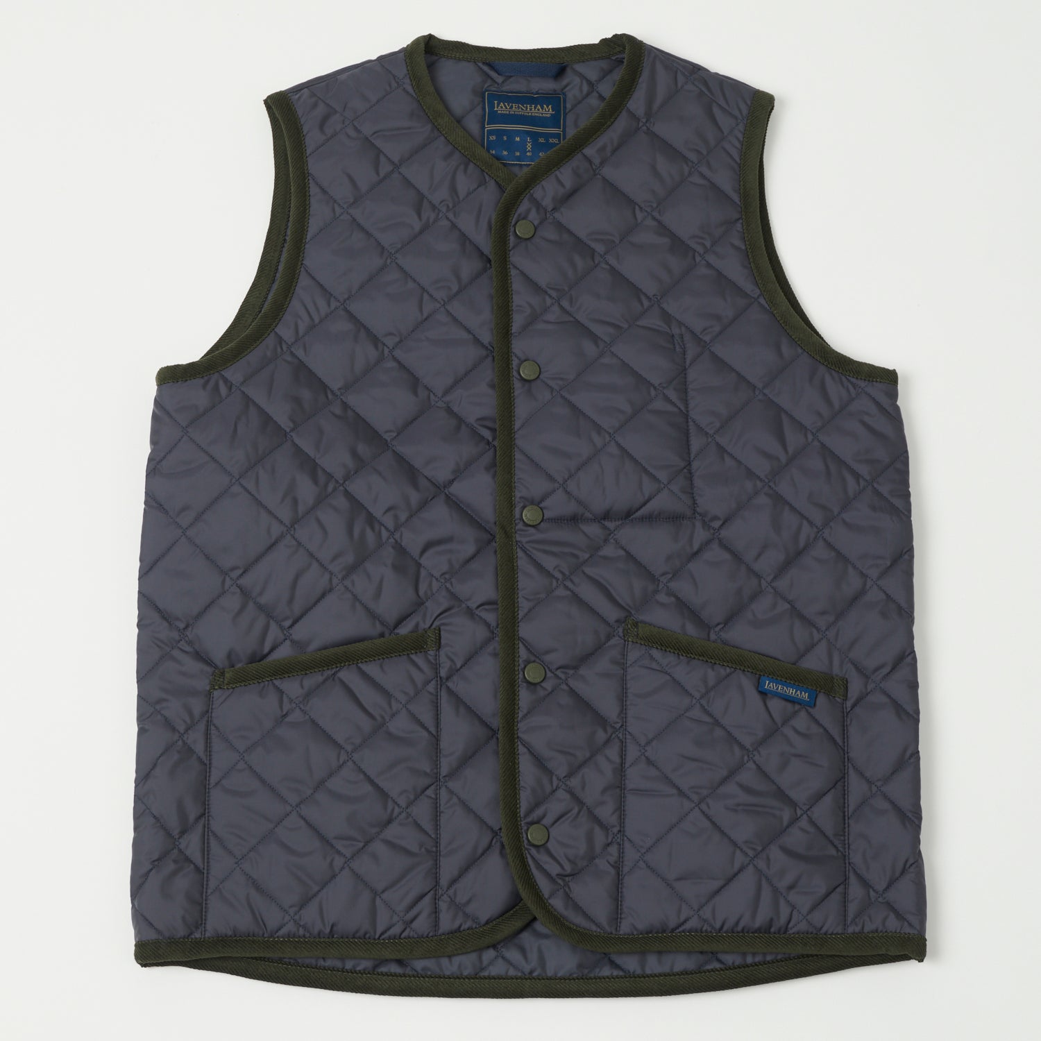 Lavenham Thornham Quilted Gilet Jacket - Suffolk Navy Puffer Vest for Men & Women | Lightweight Warm Layering for Outdoor Activities, Hiking & Casual Wear