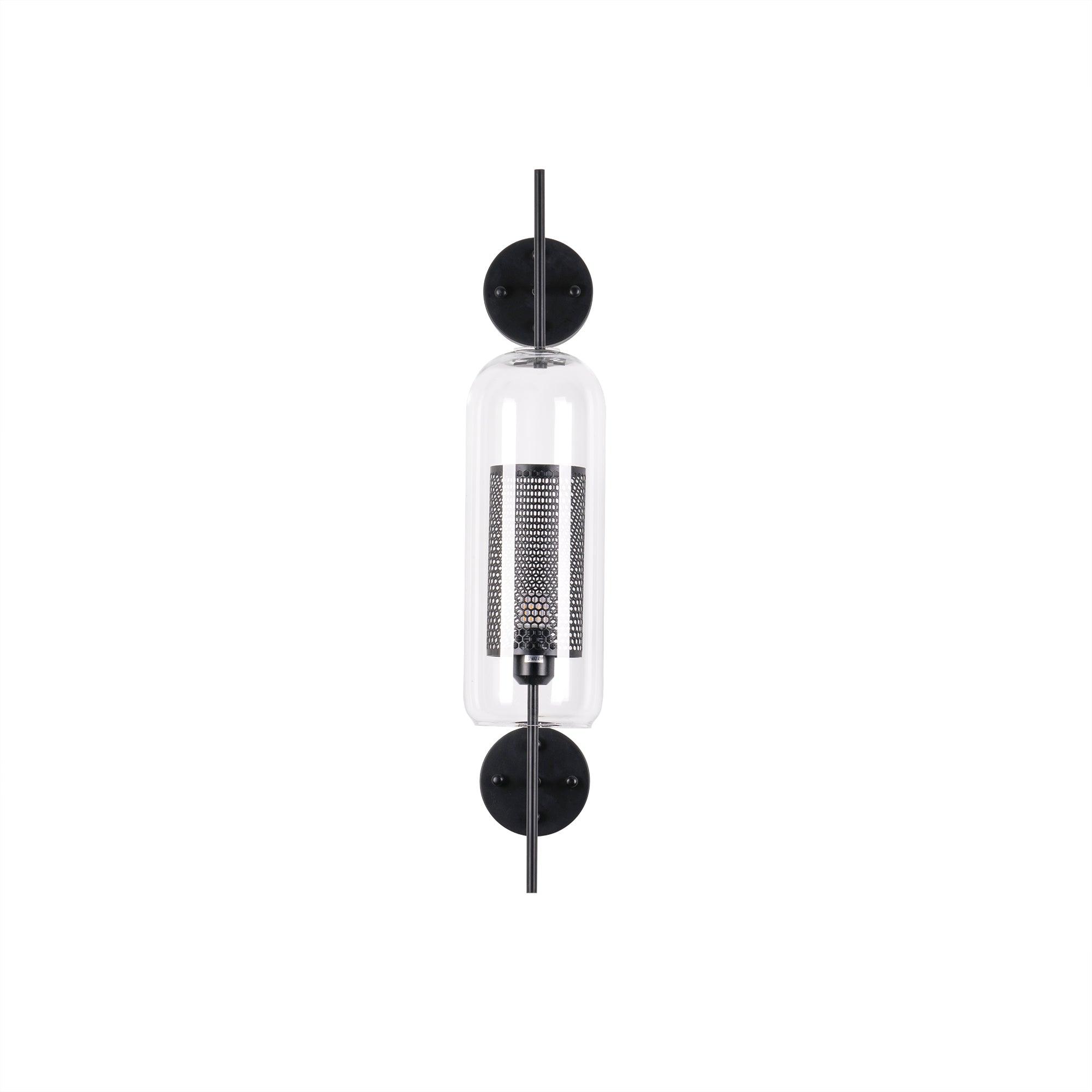 Chiswick Modern Glass Wall Light - Sleek Indoor/Outdoor Sconce for Living Room, Bedroom, Patio & Hallway Lighting - Energy Efficient LED Wall Lamp for Home Decor