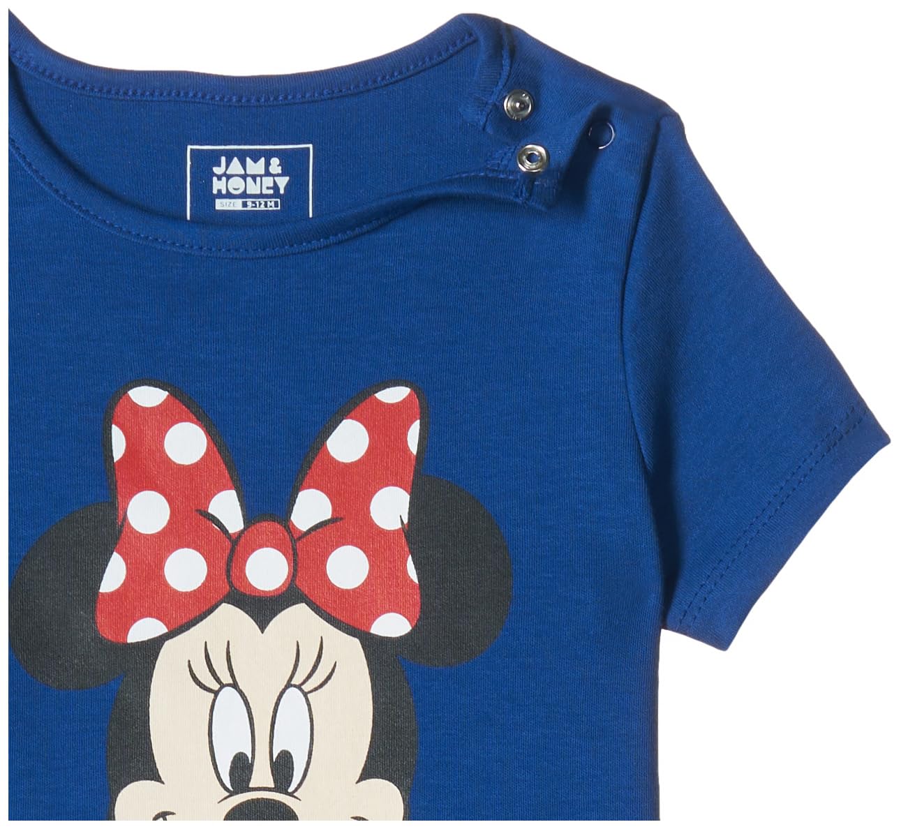Disney Baby Girls 2-Piece Cotton T-Shirt & Jogger Set - Jam & Honey Brand | 100% Soft Cotton Playwear with Cute Prints | Perfect for Playdates, Daycare & Family Outings