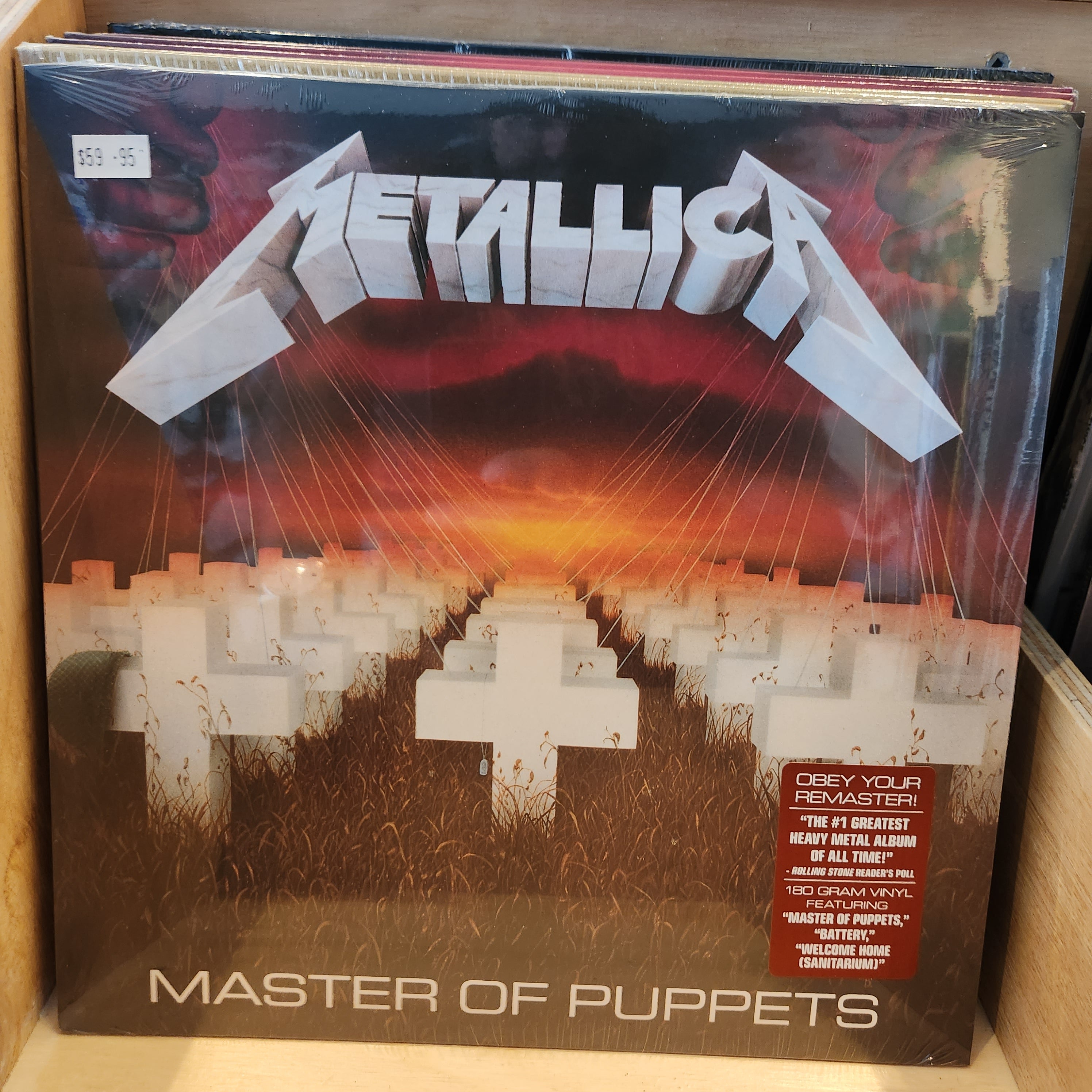 Metallica Master of Puppets Vinyl LP Record - Heavy Metal Music Album for Collectors & Fans, Perfect for Home Listening & Gifts