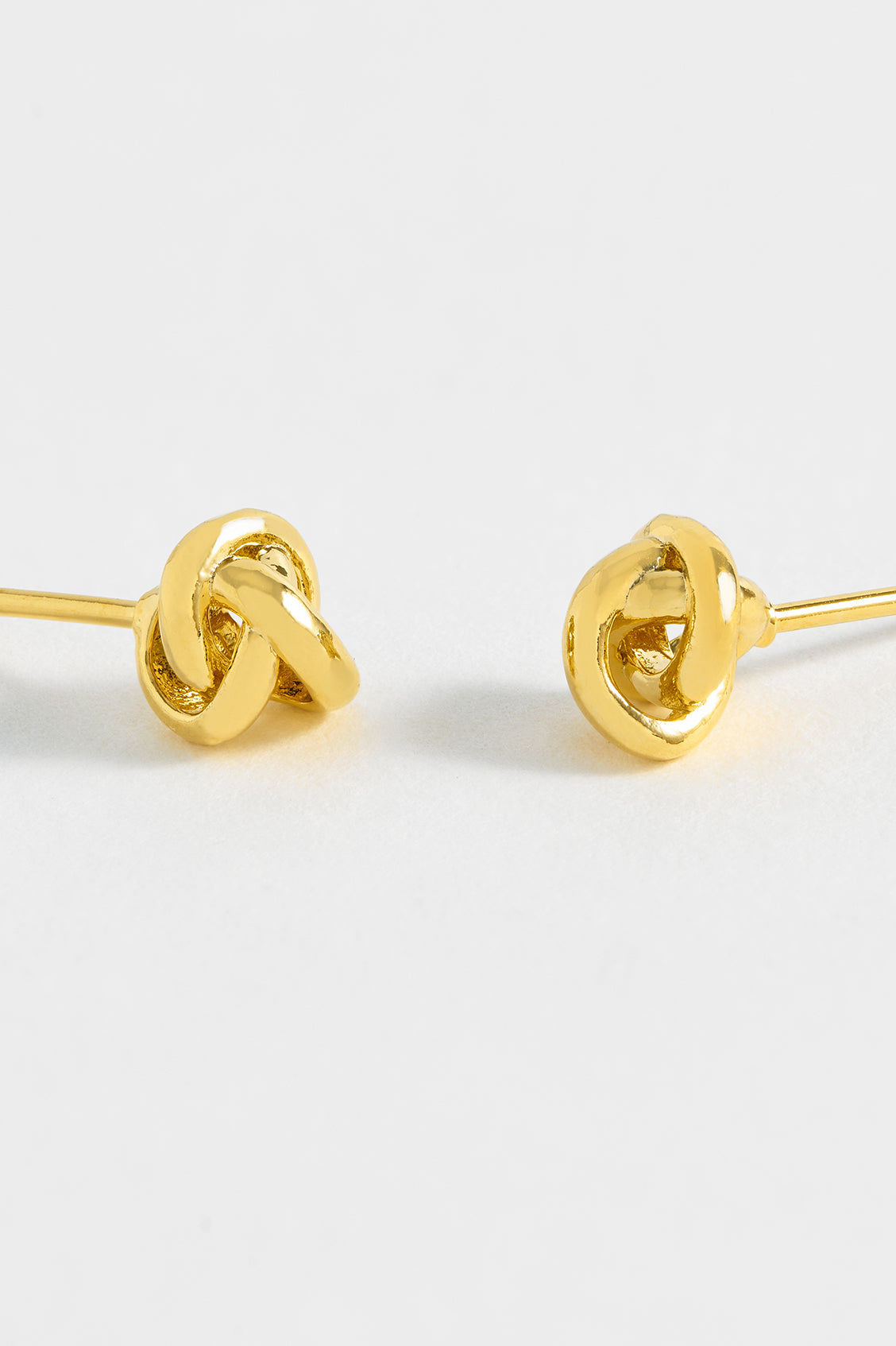 Knot Stud Earrings for Women - 925 Sterling Silver Minimalist Dainty Knot Studs EBE5596G - Perfect for Everyday Wear, Gift Giving & Special Occasions