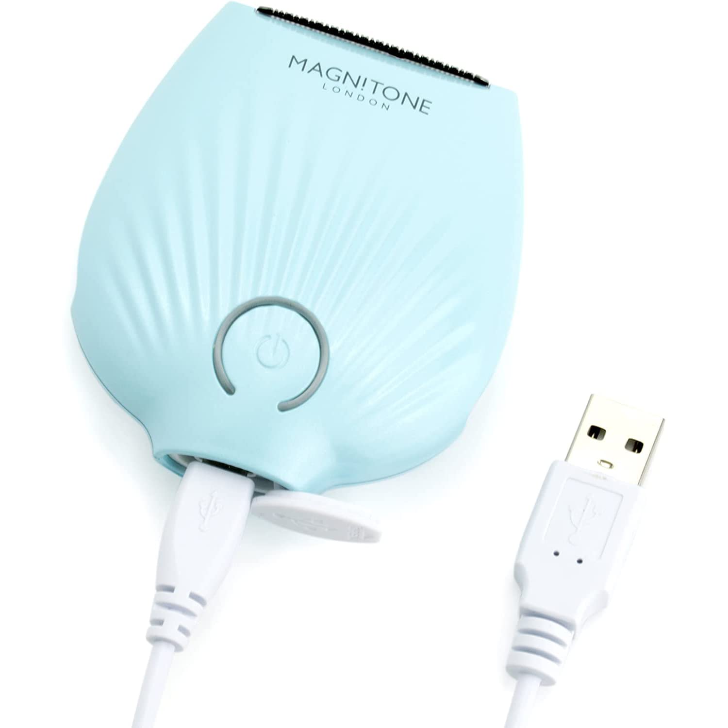 Magnitone GoBare Rechargeable Waterproof Compact Mini Lady Shaver - Painless Hair Removal for Legs, Underarms & Bikini Area - Aqua Blue | Perfect for Travel, Gym & Quick Touch-Ups