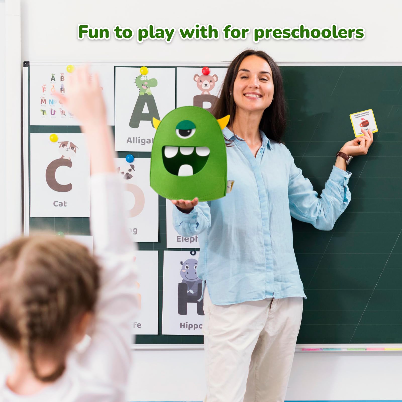 CHEFAN Alphabet Learning Toy for Kids Ages 3-6 - Montessori ABC Letter Recognition Matching Game with Alphabet Monster - Preschool Educational Toys for Toddlers - Perfect for Classroom, Homeschool & Early Childhood Development