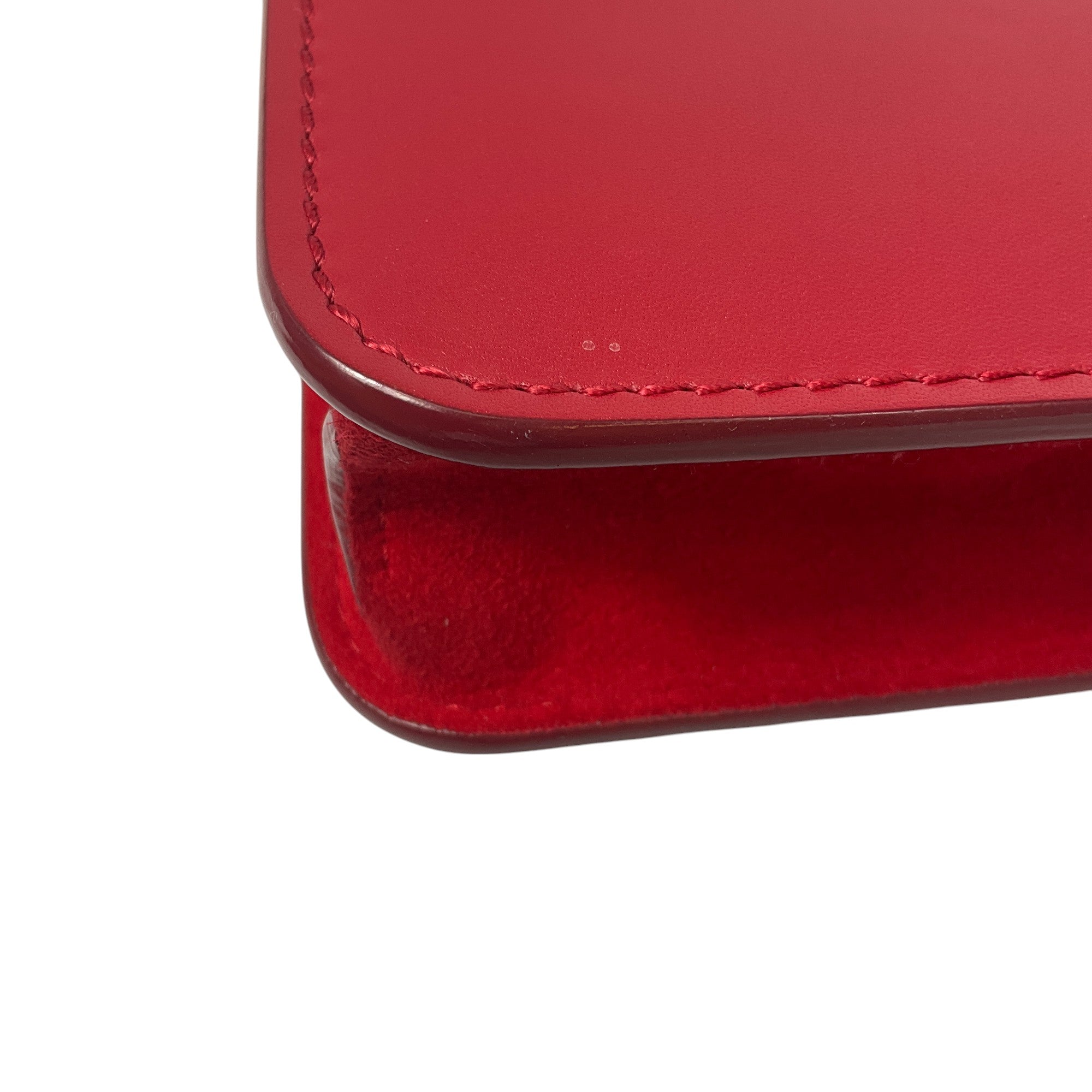 Loro Piana Artemis Piccola Shoulder Bag - Red Flap Pouch with Suede Trim & Calfskin Leather | Perfect for Work, Travel & Evening Events