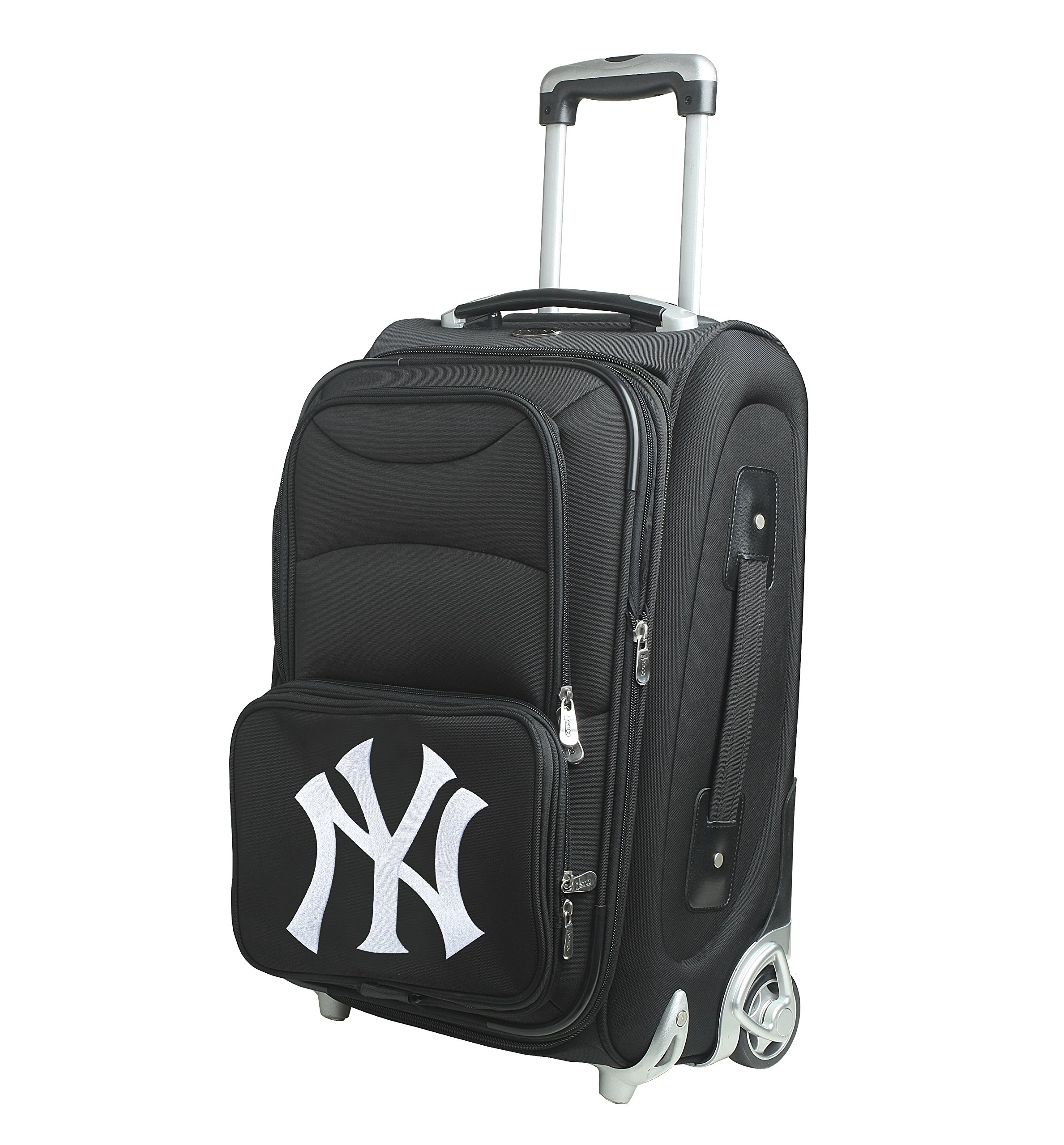 Denco 21-Inch Black Skate Wheel Carry-On Luggage - Lightweight Spinner Suitcase for Travel, Business Trips & Weekend Getaways