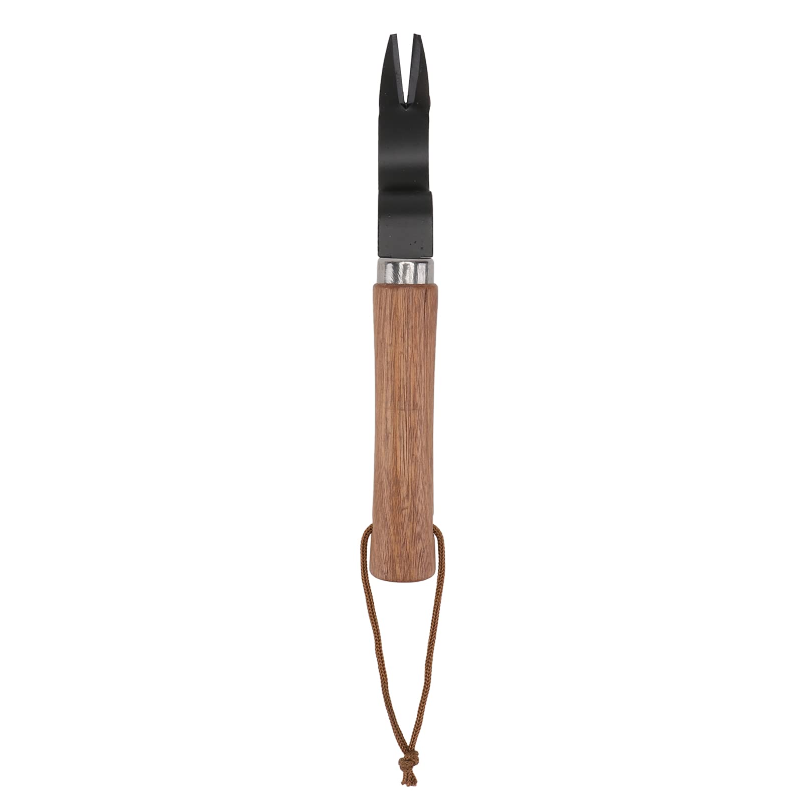 Yardwe Hand Weeder Tool - Manual Root Lifter for Garden, Lawn & Farmland - Stainless Steel Weeding Tool for Transplanting, Bonsai & Gardening - Perfect for Weed Removal, Soil Cultivation & Plant Care (Black)