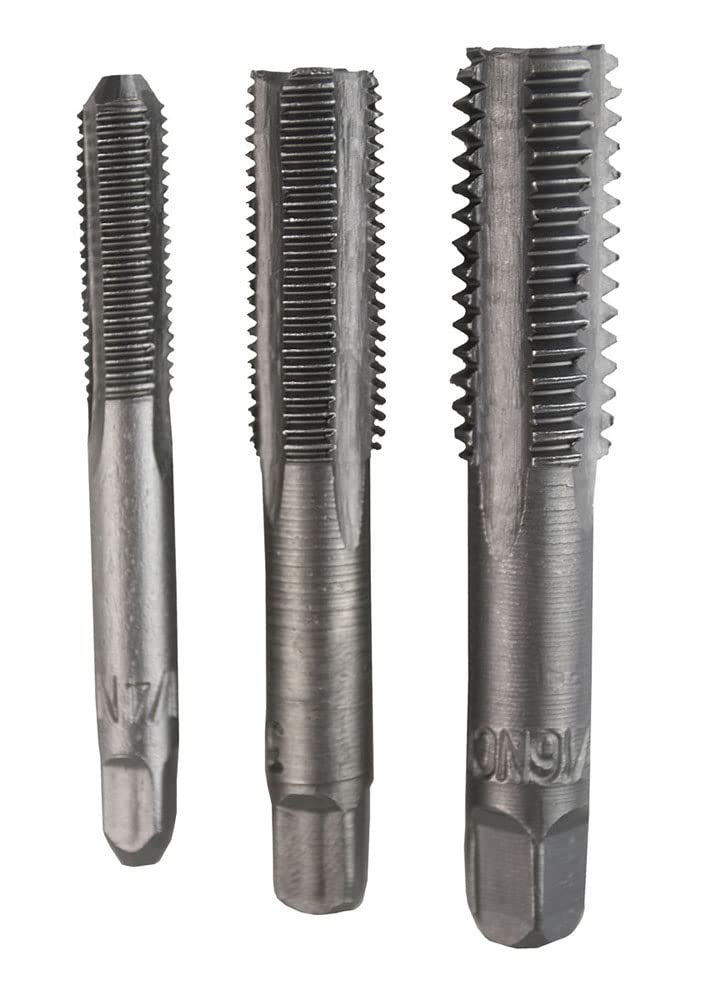 BENCH WIZARD 40-Piece Metric Tap and Die Set - NC, NF, NPT Thread Sizes - 17 Taps & 17 Dies - Rust-Resistant Precision Machined Tools with 2 Tap Wrench Styles - Perfect for Metalworking, Plumbing, and DIY Home Repairs