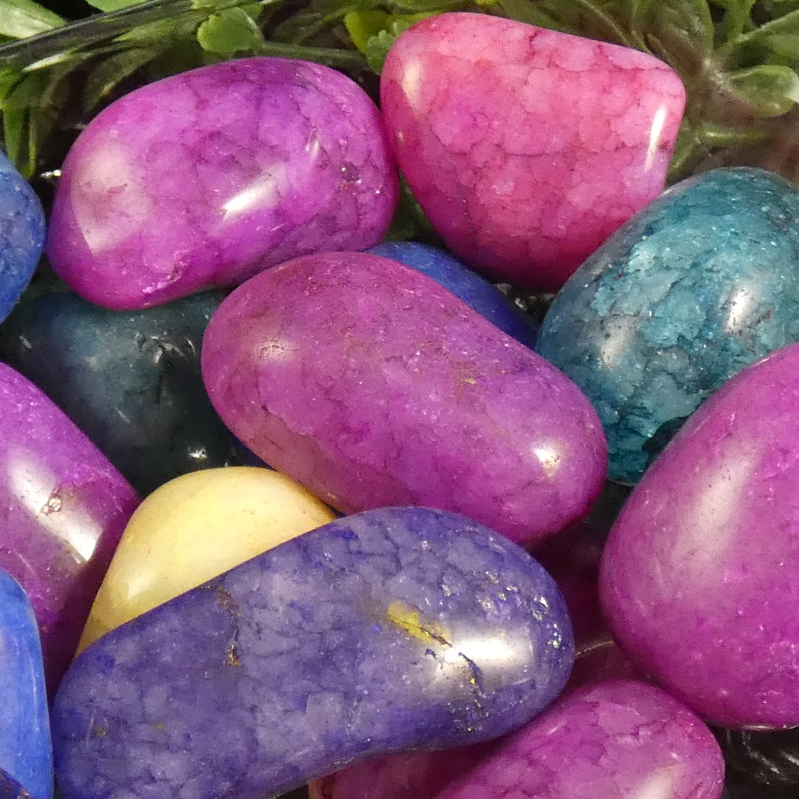 Healing Crackled Quartz Tumbled Stones - Natural Gemstones for Chakra Balancing, Meditation & Energy Work - Perfect for Home Decor, Jewelry Making & Spiritual Practices