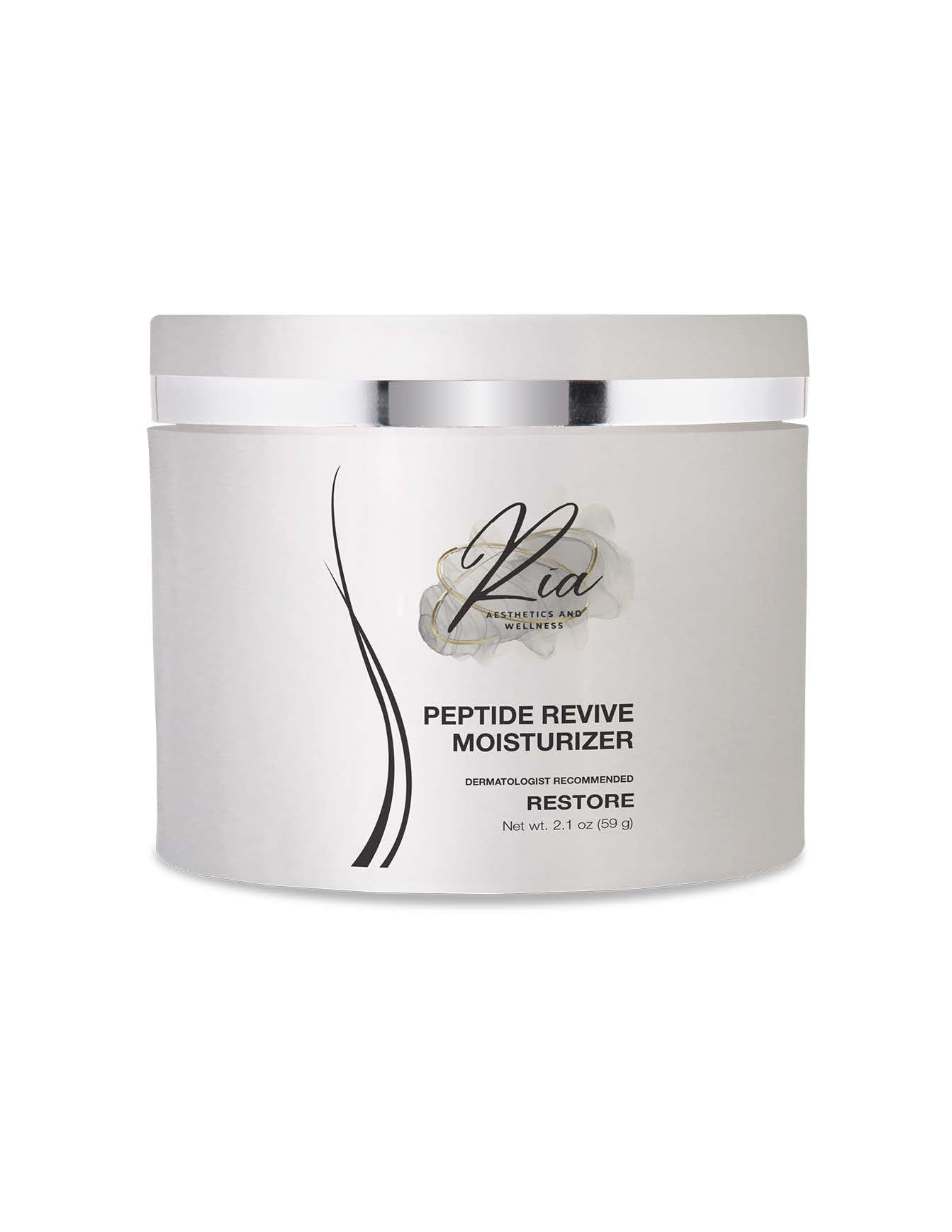 Peptide Revive Moisturizer - Anti-Aging Face Cream with Hyaluronic Acid & Collagen for Hydration & Wrinkle Reduction | Day & Night Skincare Routine