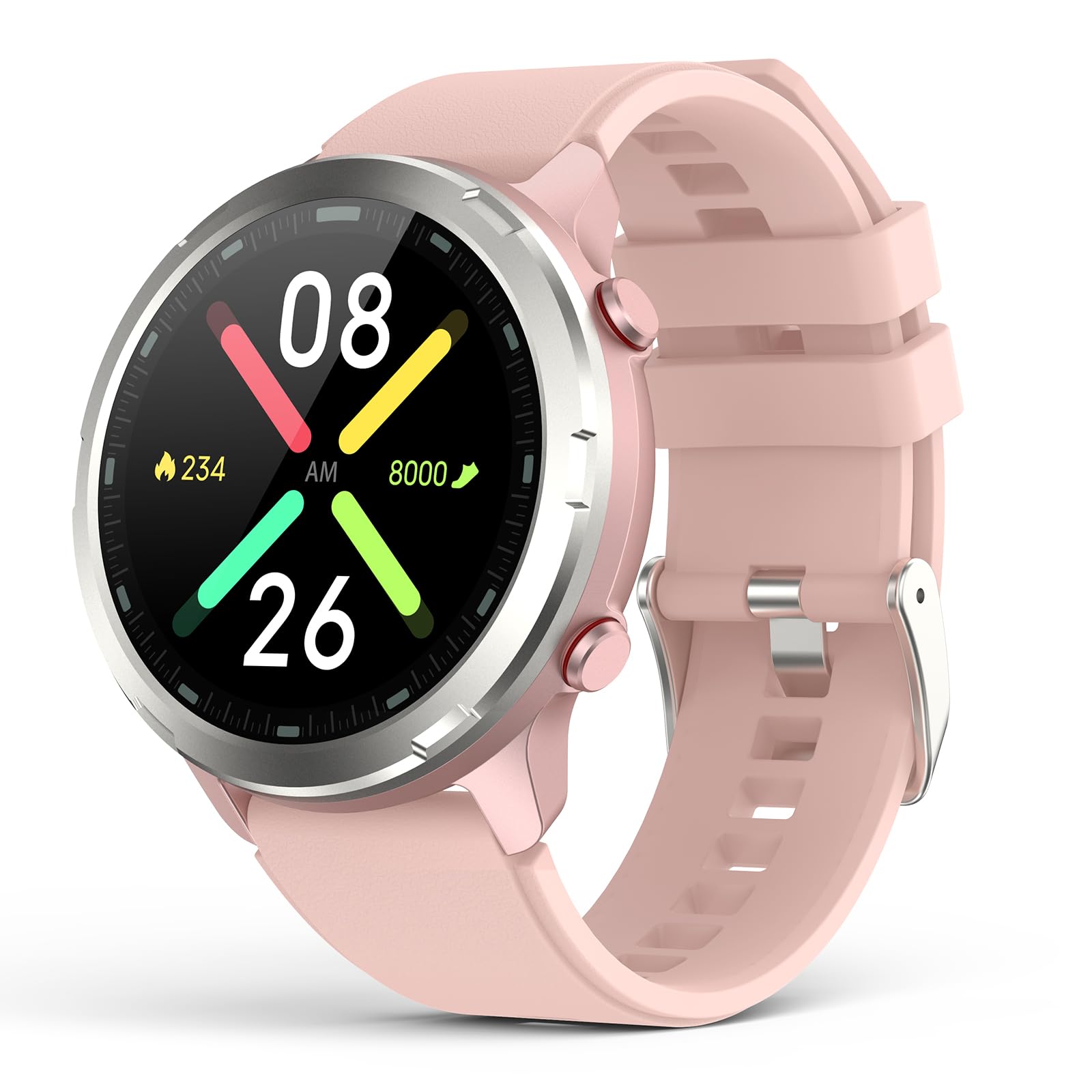 Women's GPS Smart Watch - Rugged Outdoor Fitness Tracker with Heart Rate, Blood Oxygen & Sleep Monitor, IP68 Waterproof, 1.32