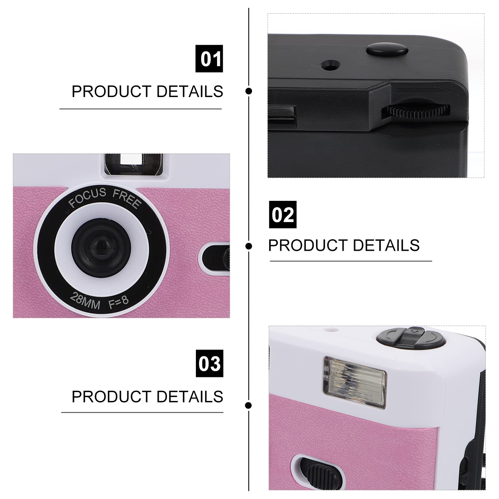 8 Pack Retro Vintage Film Cameras - Mobestech Mini Travel Camera with Built-in Flash, Old School Plastic Camera for Photography Enthusiasts | Perfect for Travel, Parties, and Vintage-Themed Events