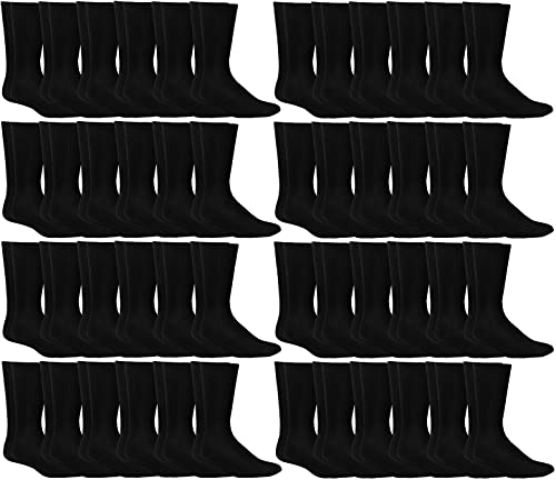 48 Pairs Men / Solid Black