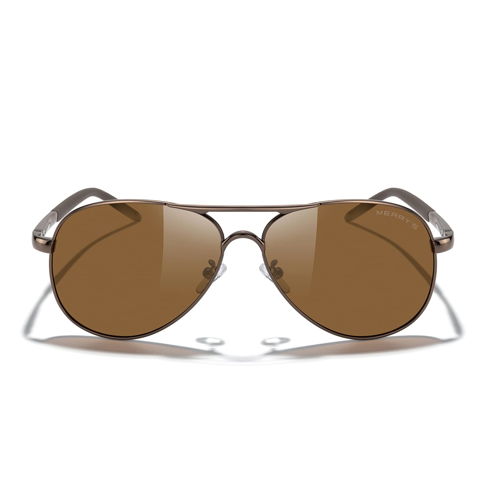Stylish Aviator Sunglasses for Men & Women - Polarized UV400 Protection for Driving & Outdoor Activities - MERRY'S S8513