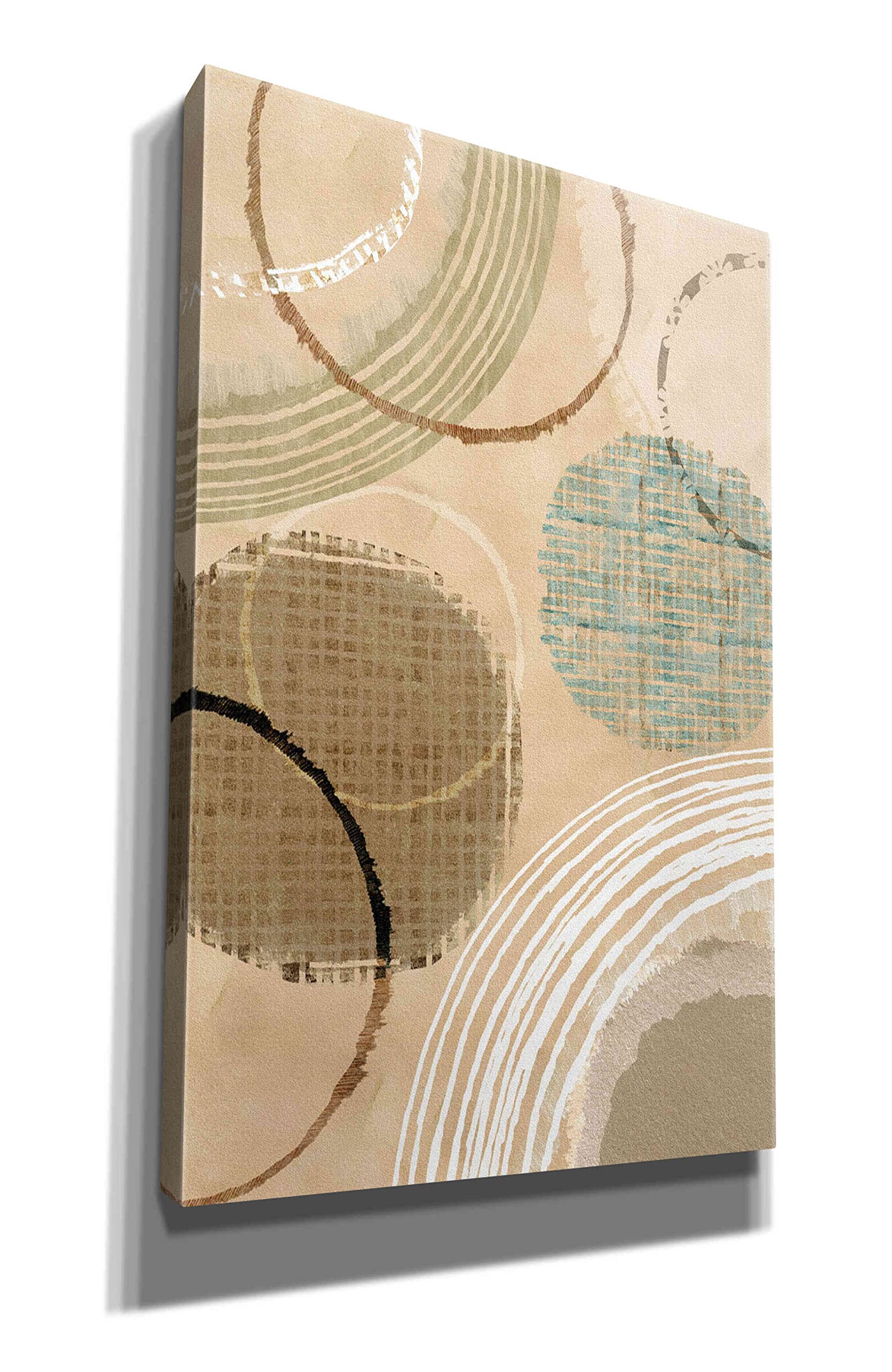 Flora Kouta 'Woven Baskets II' Giclee Canvas Wall Art Print - 26x40 Inches Modern Home Decor for Living Room, Bedroom & Office - Epic Graffiti Style Botanical Artwork
