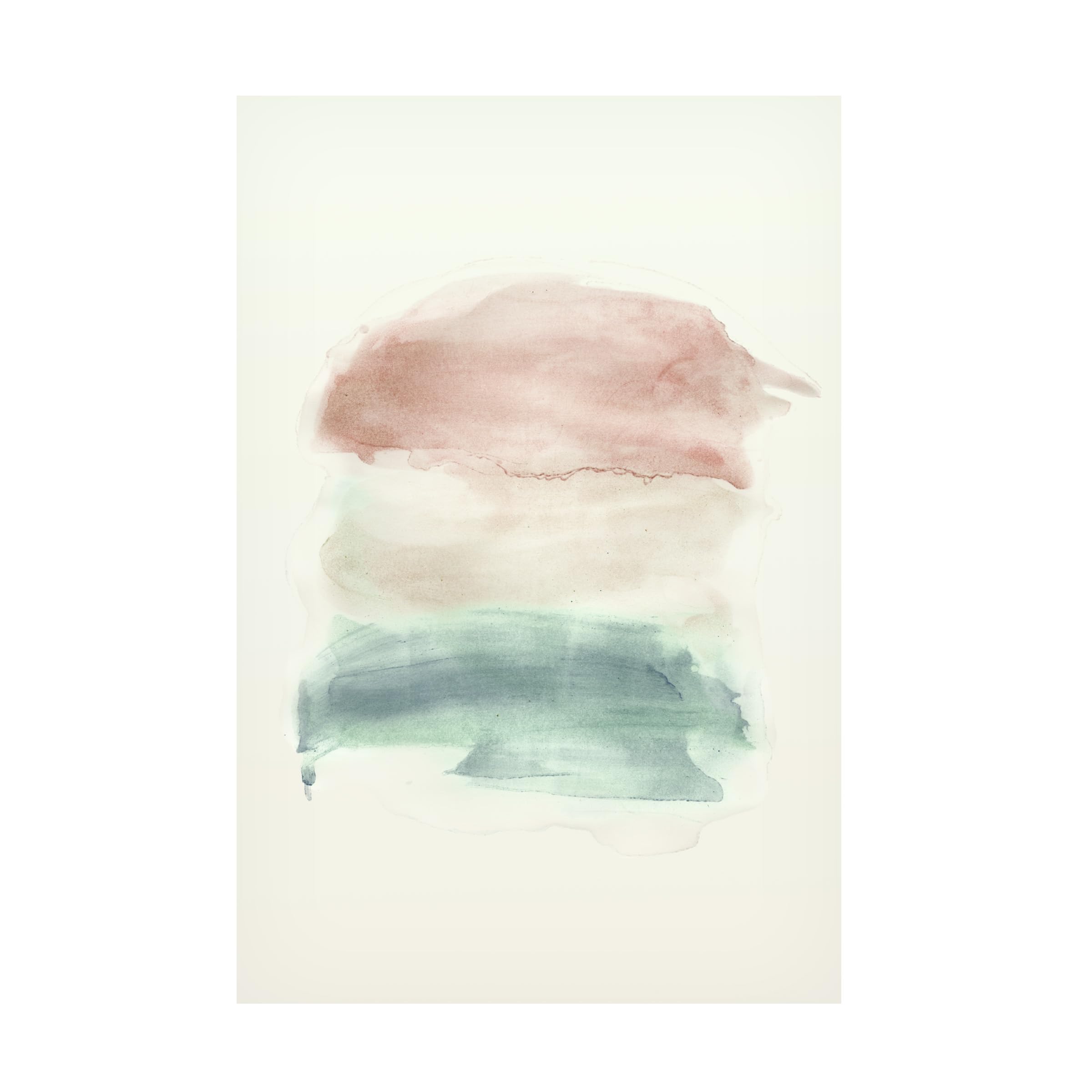 Trademark Fine Art 'Water Flow 1' Canvas Wall Art Print - Modern Abstract Nature Painting for Living Room, Bedroom & Office Decor