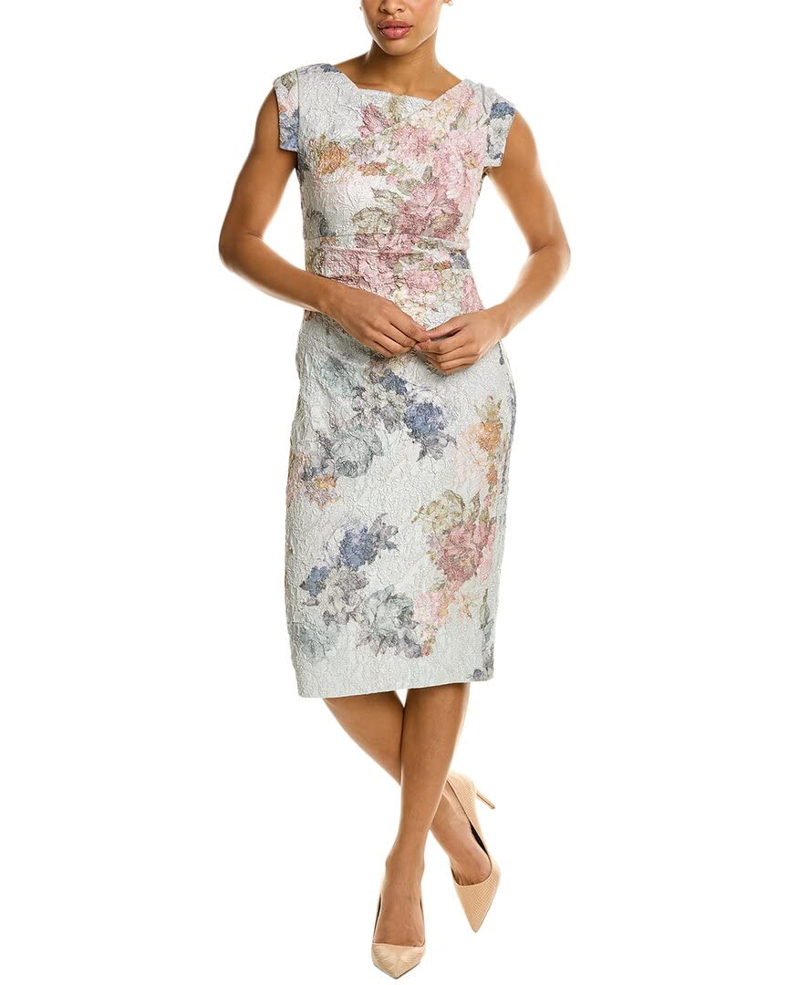 Adrianna Papell Women's Elegant Matelasse Cocktail Dress for Party, Wedding & Special Occasions | Formal Evening Gown with Flattering Fit