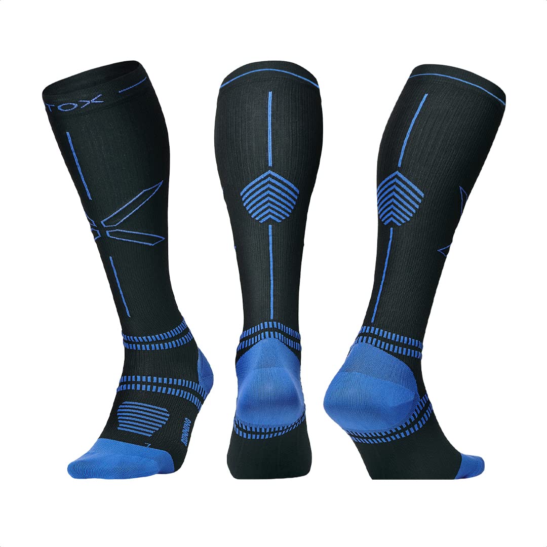 STOX Energy Socks - Men's Running Compression Socks - High Performance Athletic Socks for Marathon, Jogging & Workouts - Reduce Muscle Fatigue & Prevent Injuries - Ideal for Sports, Gym & Outdoor Activities