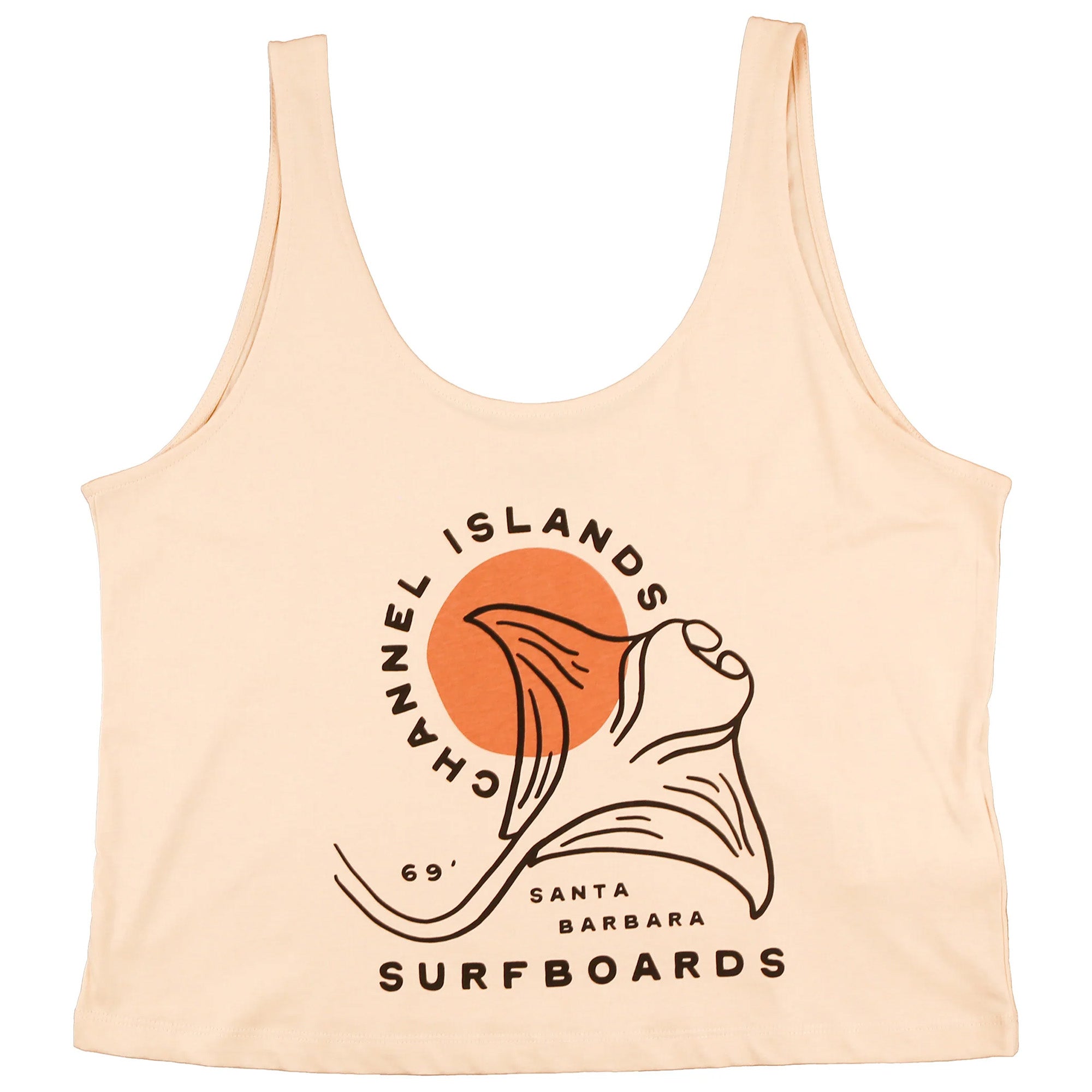 Channel Islands Ray Women's Tank Top - Soft & Breathable Summer Casual Wear for Beach, Yoga & Outdoor Activities