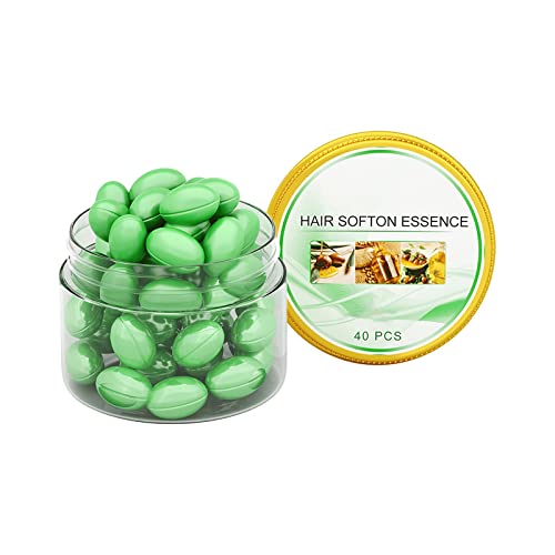 Natural Hair Moisturizer Capsules - 2ml Essential Oils for Dry & Frizzy Hair Repair | Hair Care Treatment for Hydration & Shine (Green, One Size) | Perfect for Daily Hair Routine & Salon Treatments