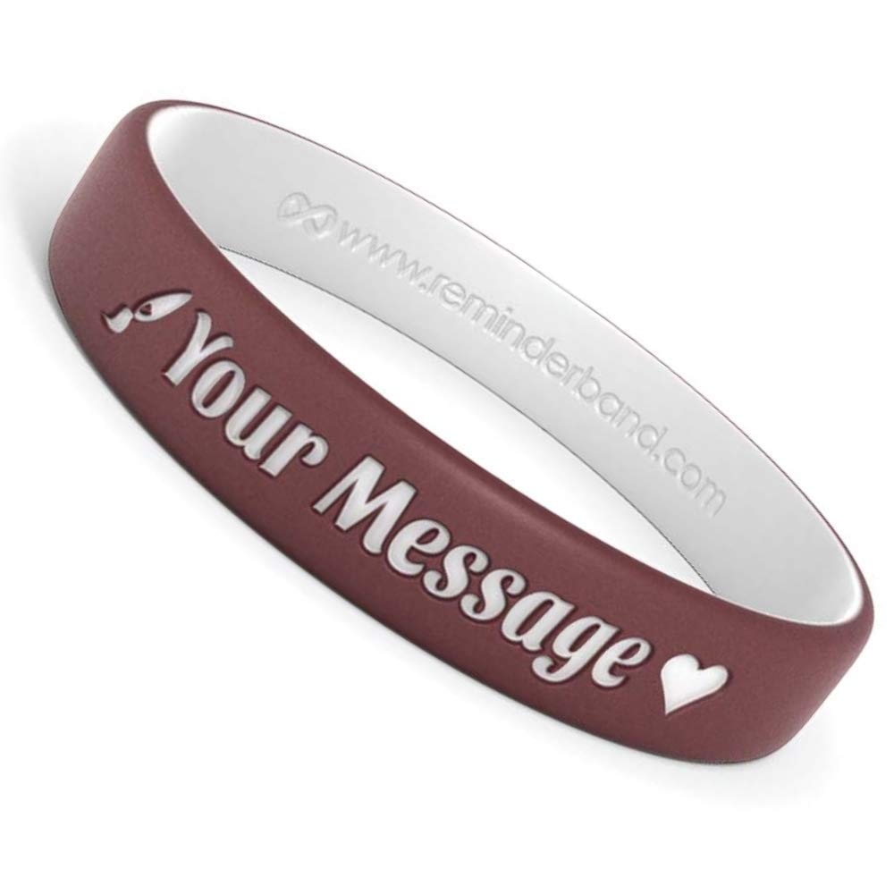 Custom Silicone Wristbands - Personalized Motivational Rubber Bracelets for Events, Gifts & Fundraising - Support Awareness with Reminderband Luxe Wristbands - Perfect for Charity Events, Team Building & Personal Motivation