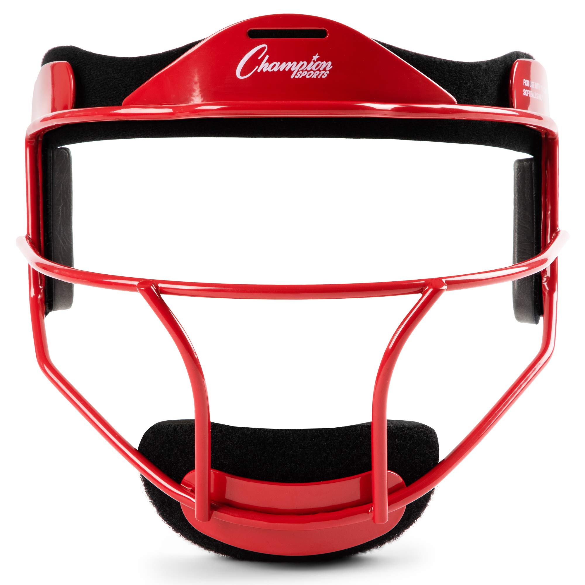 Champion Sports Steel Softball Face Mask for Adults - Durable Fielders Mask & Head Guard - Premium Baseball & Softball Protective Gear for Indoor/Outdoor Training, Games & Practice - Multiple Styles Available