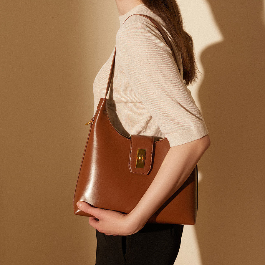 Genuine Leather Handbag for Women - Stylish Crossbody Shoulder Bag, Tote & Underarm Purse - Perfect for Work, Travel & Everyday Use