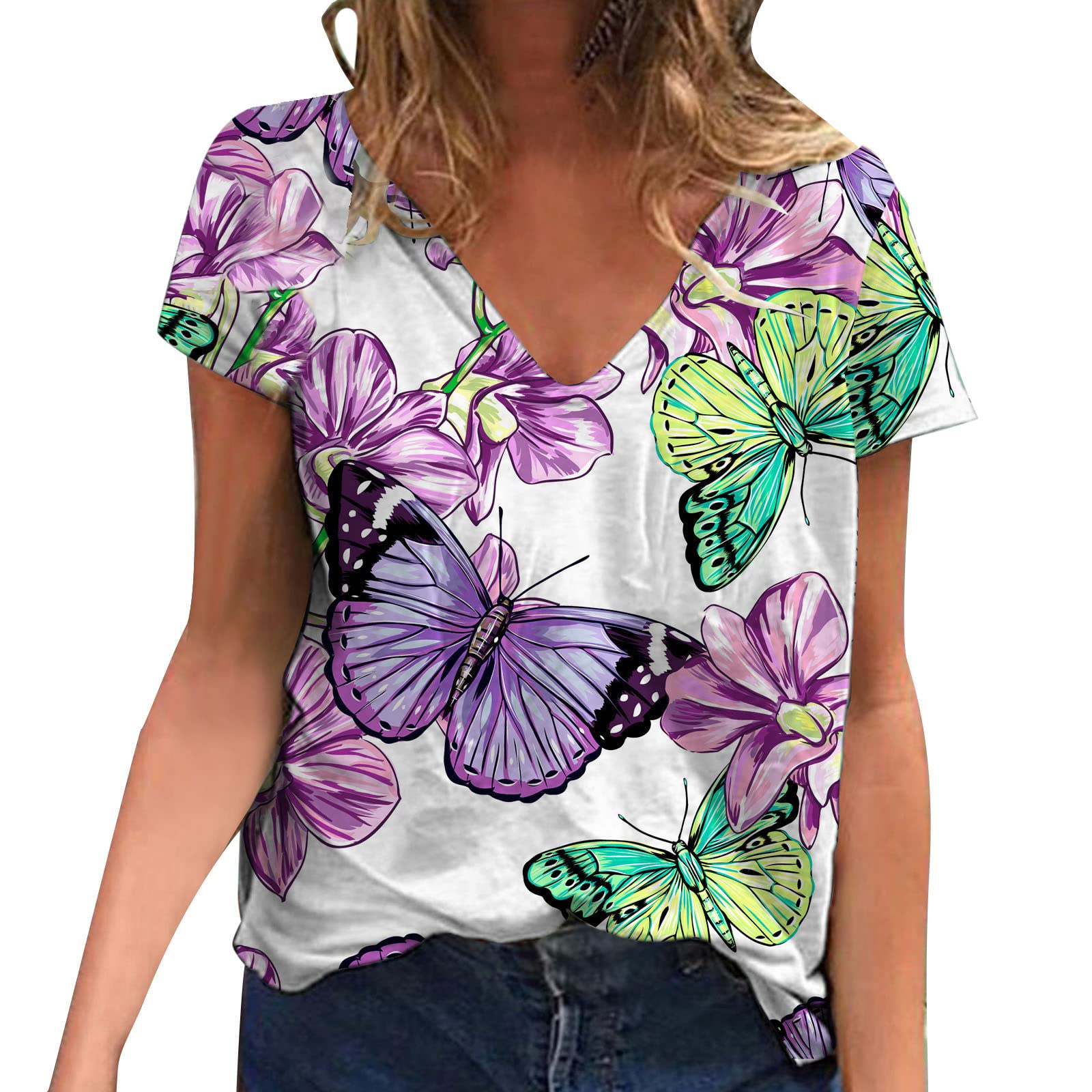 Women's Fashion Short Sleeve Crewneck T-Shirt - Casual Basic Tunic Top for Everyday Wear | Perfect for Work, Weekend & Summer Outfits