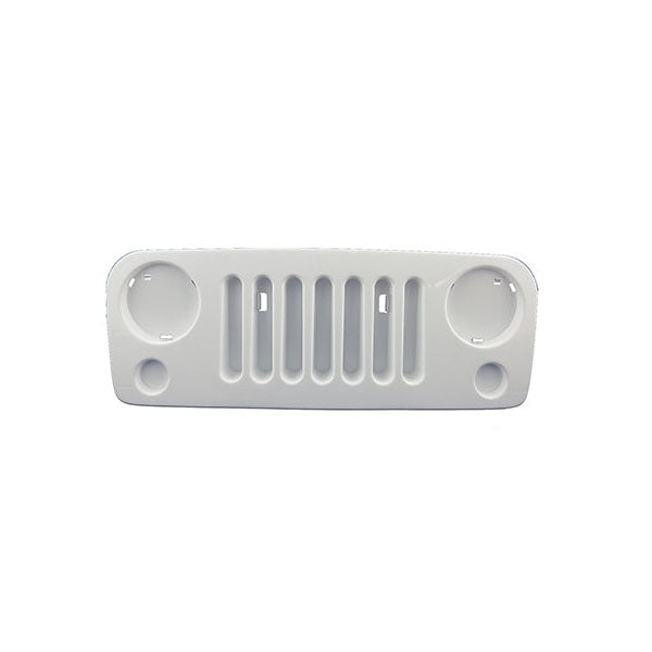 Wrangler White Grill - Premium Outdoor BBQ Grill for Jeep Wrangler - Perfect for Camping, Tailgating & Backyard Cookouts