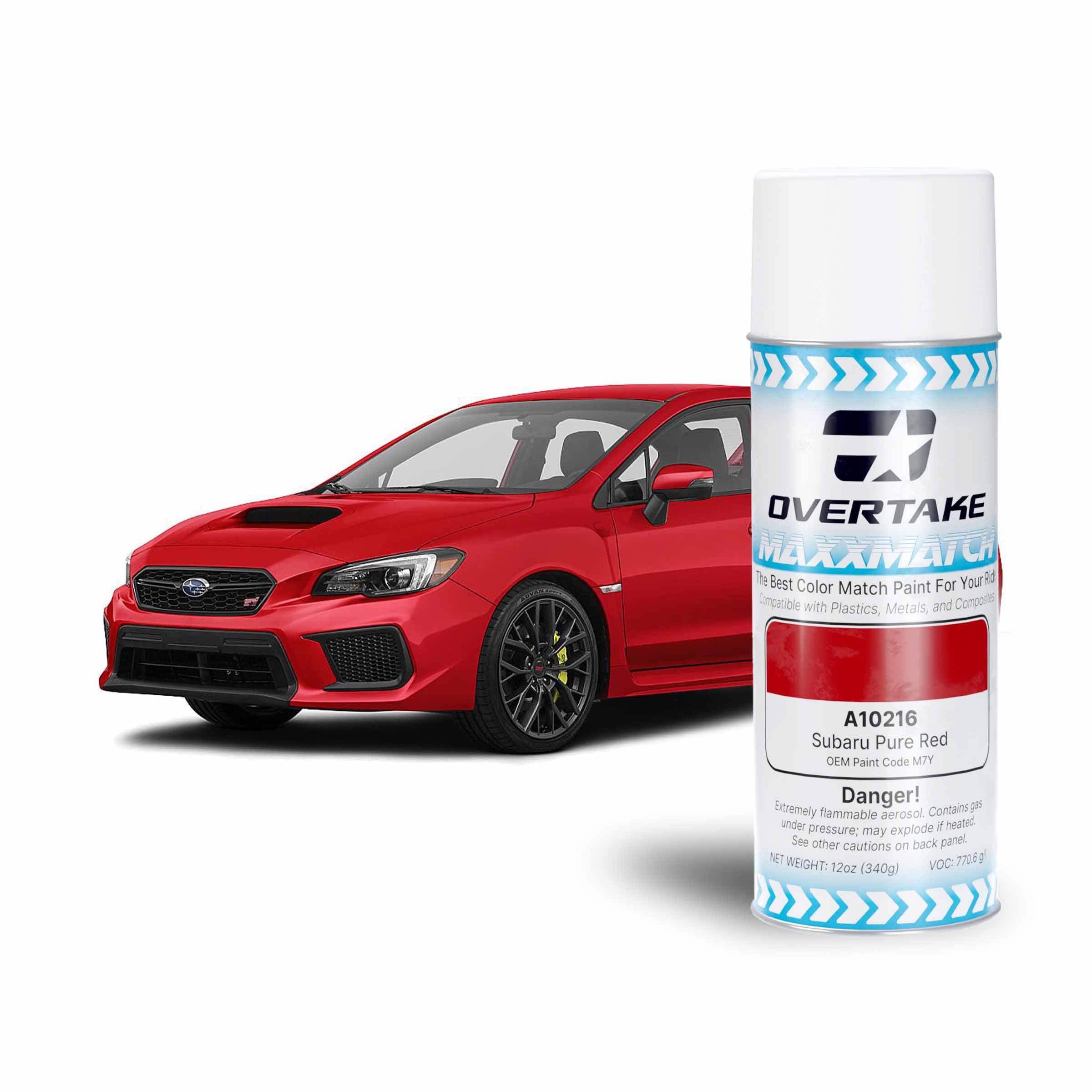 Overtake MaxxMatch Pure Red (M7Y) Automotive Paint - High Gloss Finish for Car Body Repair & Customization - Perfect for Touch-Ups, DIY Projects & Professional Auto Shops