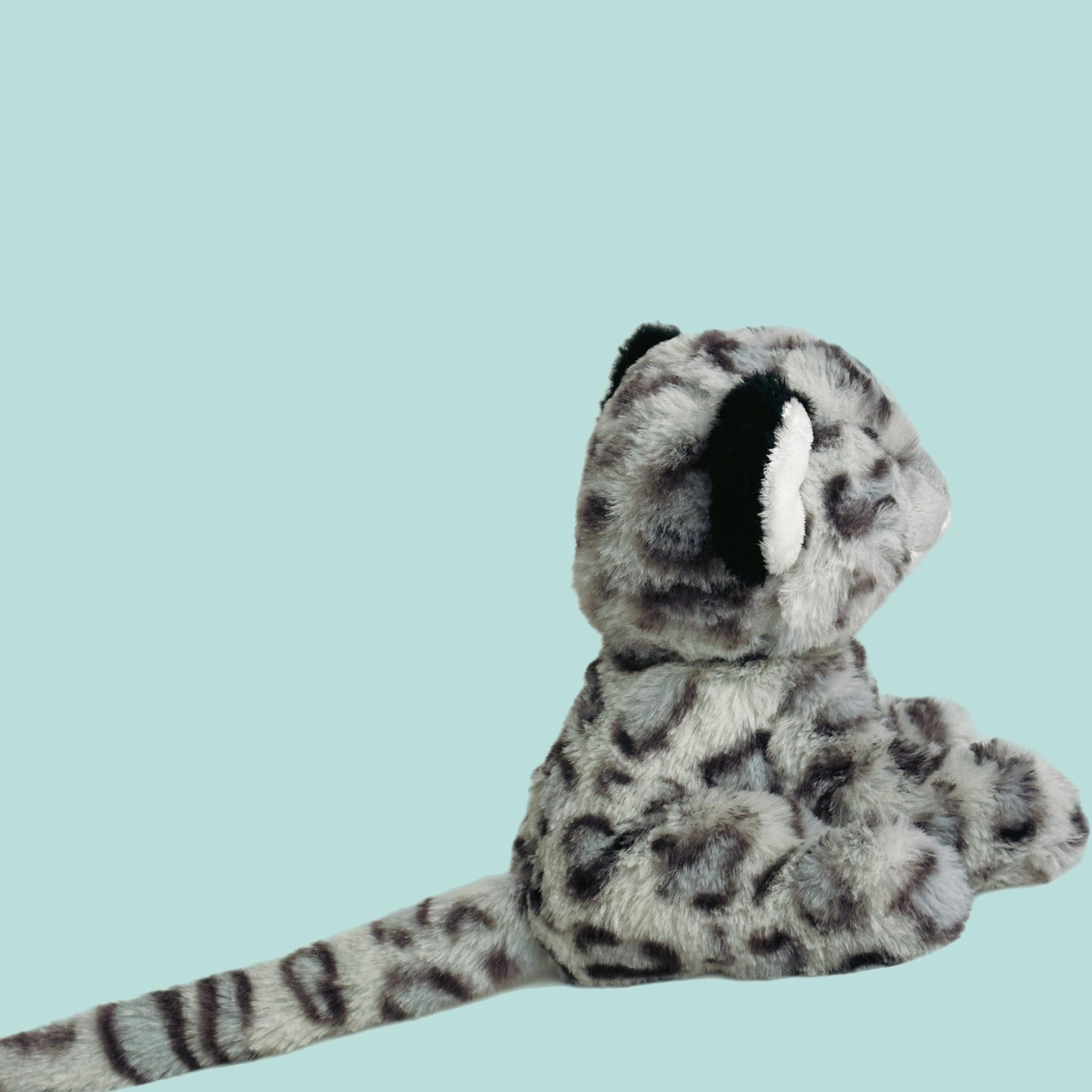 Premium 100% Recycled Plush Eco-Friendly Dog Toys for Small & Medium Breeds - Snow Leopard Design - Sustainable Chew Toys for Indoor Play & Training