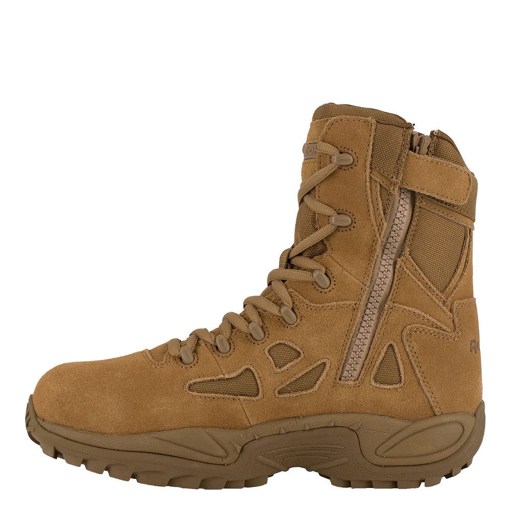 Reebok Men's Work Rapid Response Rb8894 Safety Boot - Steel Toe, Slip Resistant, Electrical Hazard Protection for Industrial & Construction Workers - Perfect for Warehouse, Factory, and Heavy Duty Job Sites