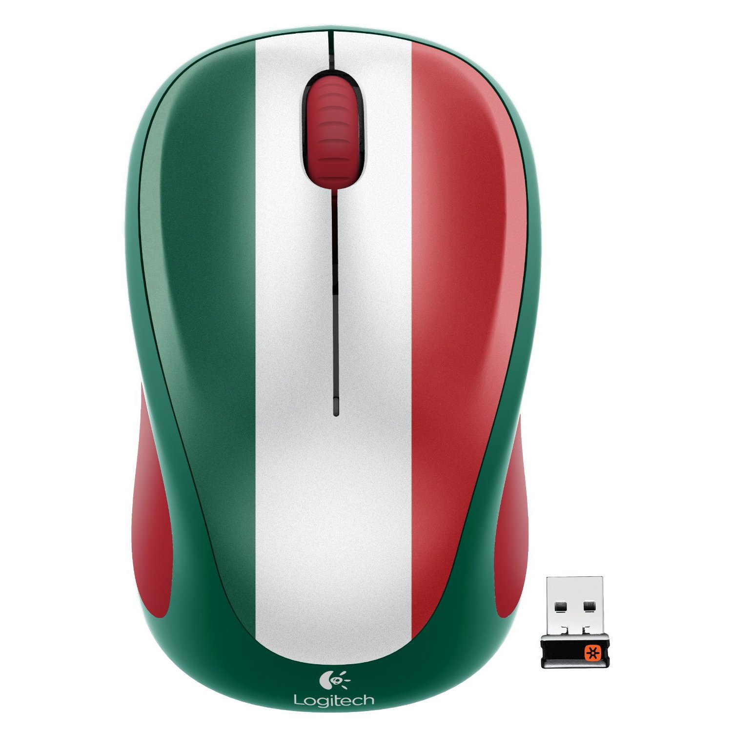 Logitech M317 Wireless Mouse - Mexico Soccer Fan Edition, Compact Portable Design for Laptop, PC, Mac - Perfect for Gaming, Office Work & Travel