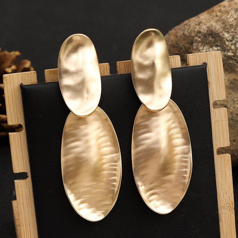 Geometric Fashion Simple Ear Clip Earrings for Women - Trendy Minimalist Stud Earrings for Everyday Wear, Office, Party & Gift Giving