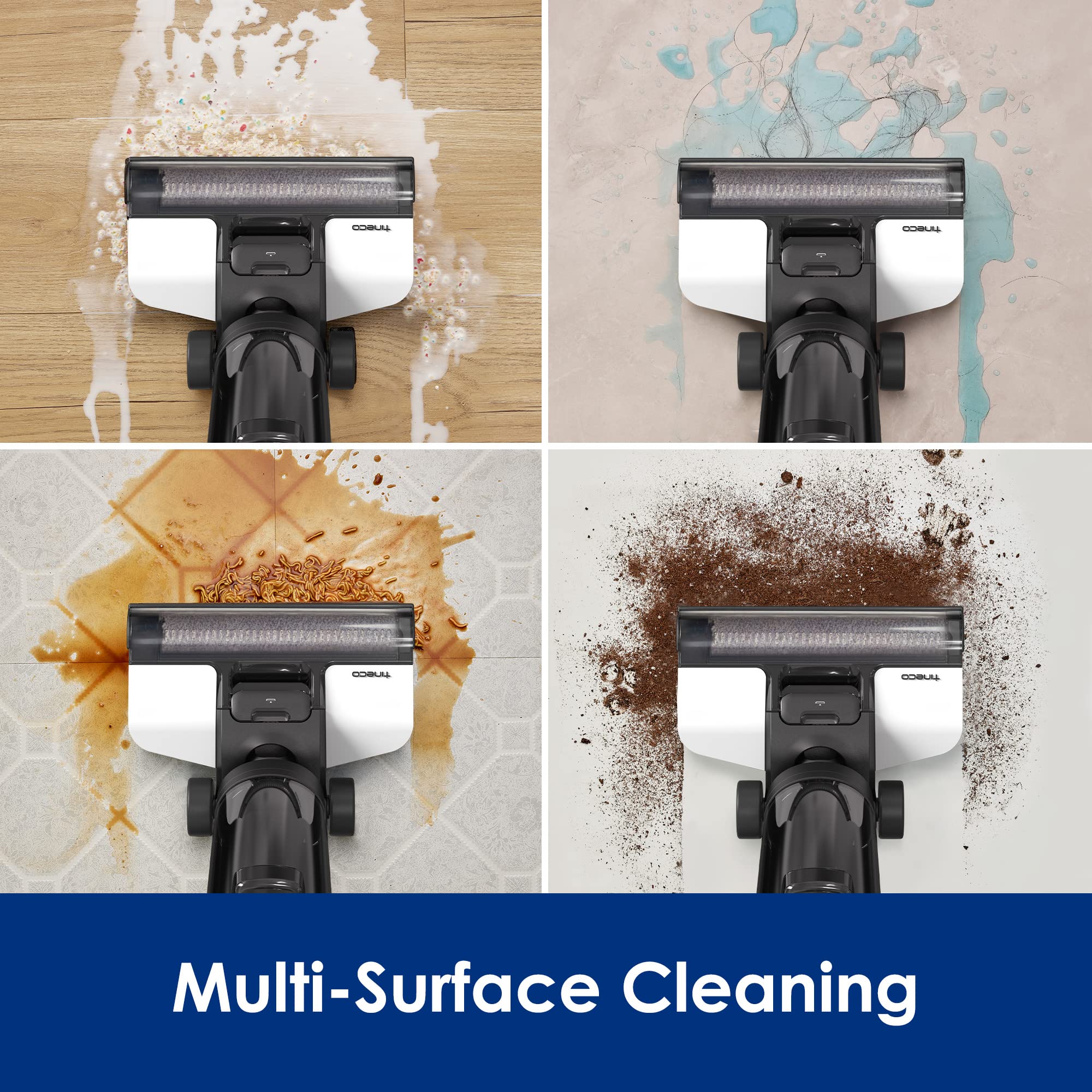 Tineco Floor ONE S3 Breeze Cordless Hardwood Floor Cleaner - Lightweight Wet Dry Vacuum for Multi-Surface Cleaning with Smart Control System | Perfect for Hardwood, Tile & Laminate Floors in Homes & Apartments