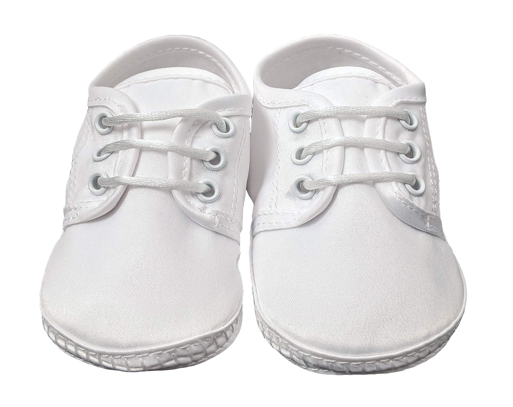 Baby Boys Satin Oxford Shoes - Formal Dress Shoes for Toddlers & Infants - Perfect for Weddings, Church, and Special Occasions