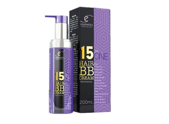 15-in-1 Moisturizing Frizz Control Hair Protection BB Cream - 200ml for Smooth & Shiny Hair - Perfect for Dry, Damaged & Curly Hair - Salon-Quality Treatment at Home - Ecosmetics