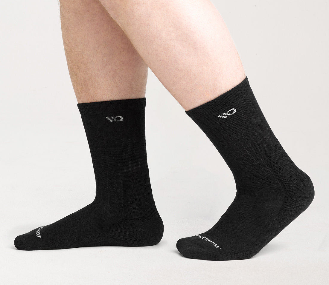 Comfortable Solid Cushioned Micro Crew Socks for Men & Women - Perfect for Running, Hiking & Everyday Wear