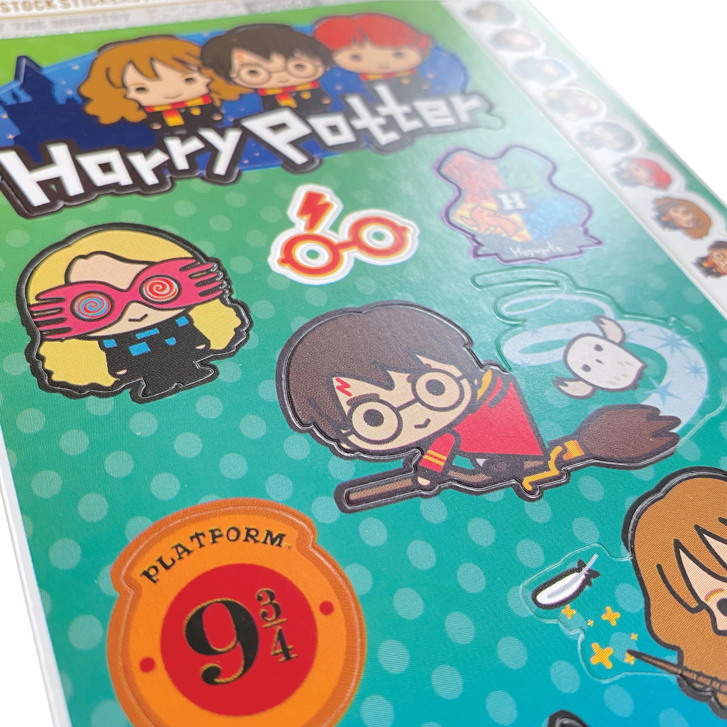 Harry Potter Cardstock Sticker Sheets 6-Pack - Chibi Character Stickers for Scrapbooking, Journaling, DIY Crafts & Collectibles | Perfect for Planners, Albums, Gift Wrapping & School Projects