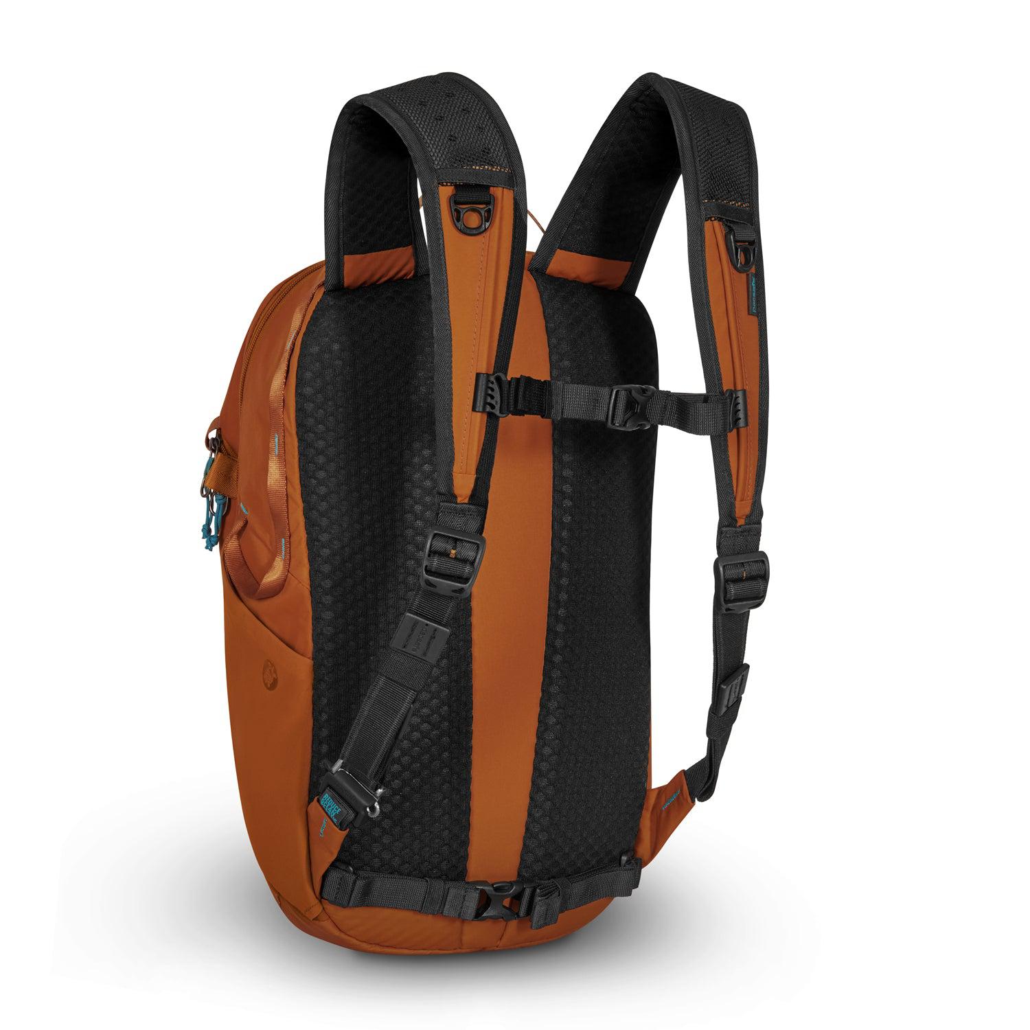 Pacsafe Eco 18L Anti-Theft Waterproof Travel Backpack for Commuting, Hiking & Airport Security - RFID Protection & Cut-Resistant Straps