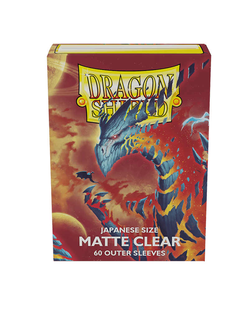 Dragon Shield Perfect Fit Sleeves - Japanese Size 60pk Clear Matte Card Protectors for MTG, Yu-Gi-Oh, and Pokemon TCG Cards - Ideal for Gaming Tournaments and Collectible Card Storage