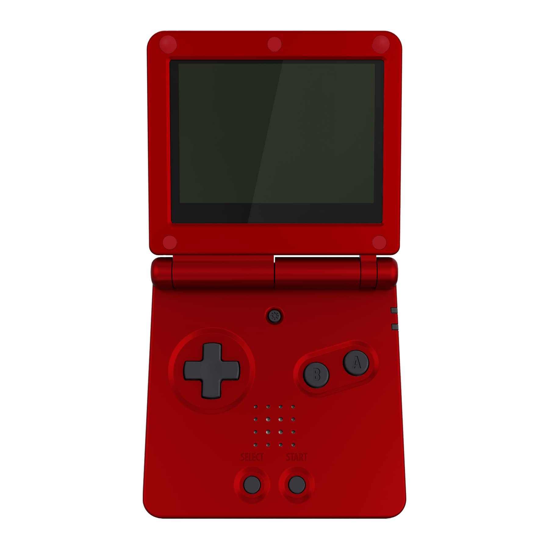 eXtremeRate Replacement Shell Case & Button Kit for Gameboy Advance SP GBA SP Console - Compatible with IPS & Standard LCD Screens (Console & IPS Screen Not Included) - Scarlet Red - Perfect for Gaming Enthusiasts & Retro Console Modding