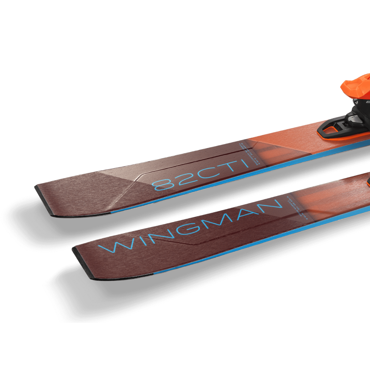 Elan WINGMAN 82 CTI FX Skis with EMX 12.0 DB192319 Bindings 2025 - Perfect for All-Mountain Skiing and Freeride Adventures