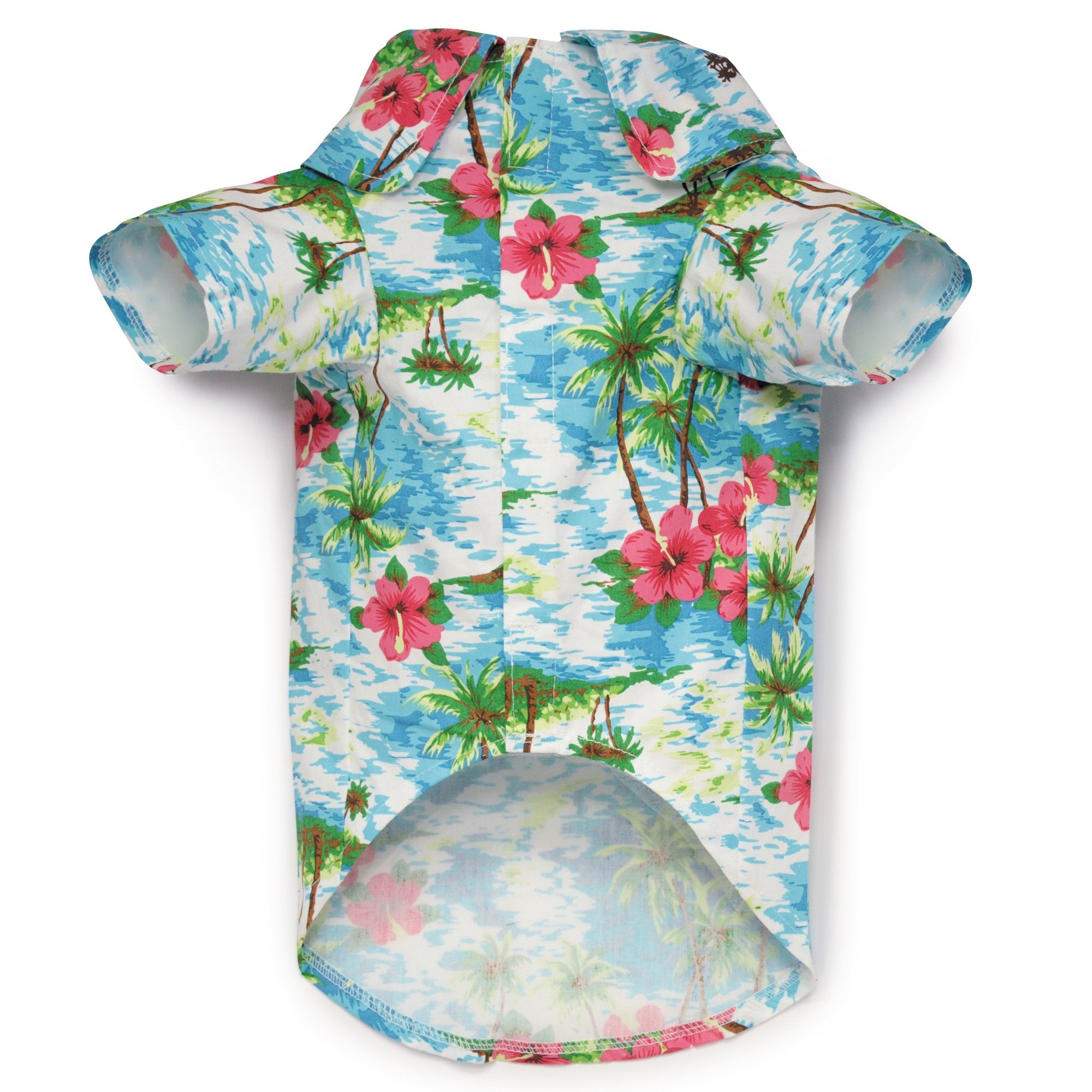 Pet Shirts for Dogs & Cats - Comfortable Camp Style Tee in Blue, Small & Medium Sizes | Perfect for Outdoor Adventures, Hiking & Playtime