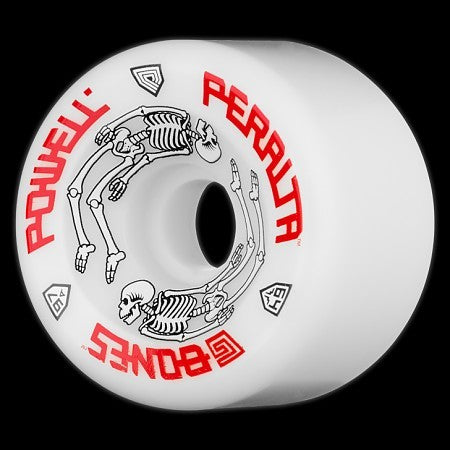 Powell Peralta Reissue G Bones Skateboard Wheels - White | High-Performance Wheels for Street & Park Skating