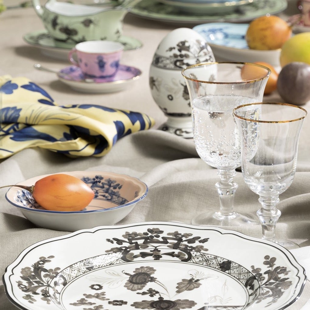 Oriente Italiano Dessert Plate - Elegant White Ceramic Appetizer Plates for Cheese, Cake & Desserts - Perfect for Dinner Parties, Tea Time & Home Decor