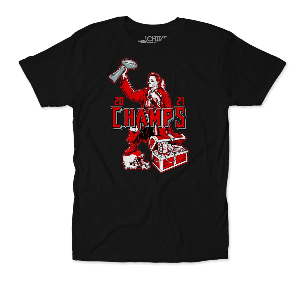 theCHIVE Men's Brady The Champ T-Shirt - Comfortable & Stylish Graphic Tee for Casual Wear, Sports & Everyday Outfits