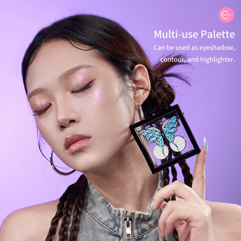 ORIGINAL ARTIST Chameleon 4-Color Highlighter Palette - Professional Makeup for Contouring & Glowing Skin | Perfect for Daily Use, Special Occasions & Photoshoots