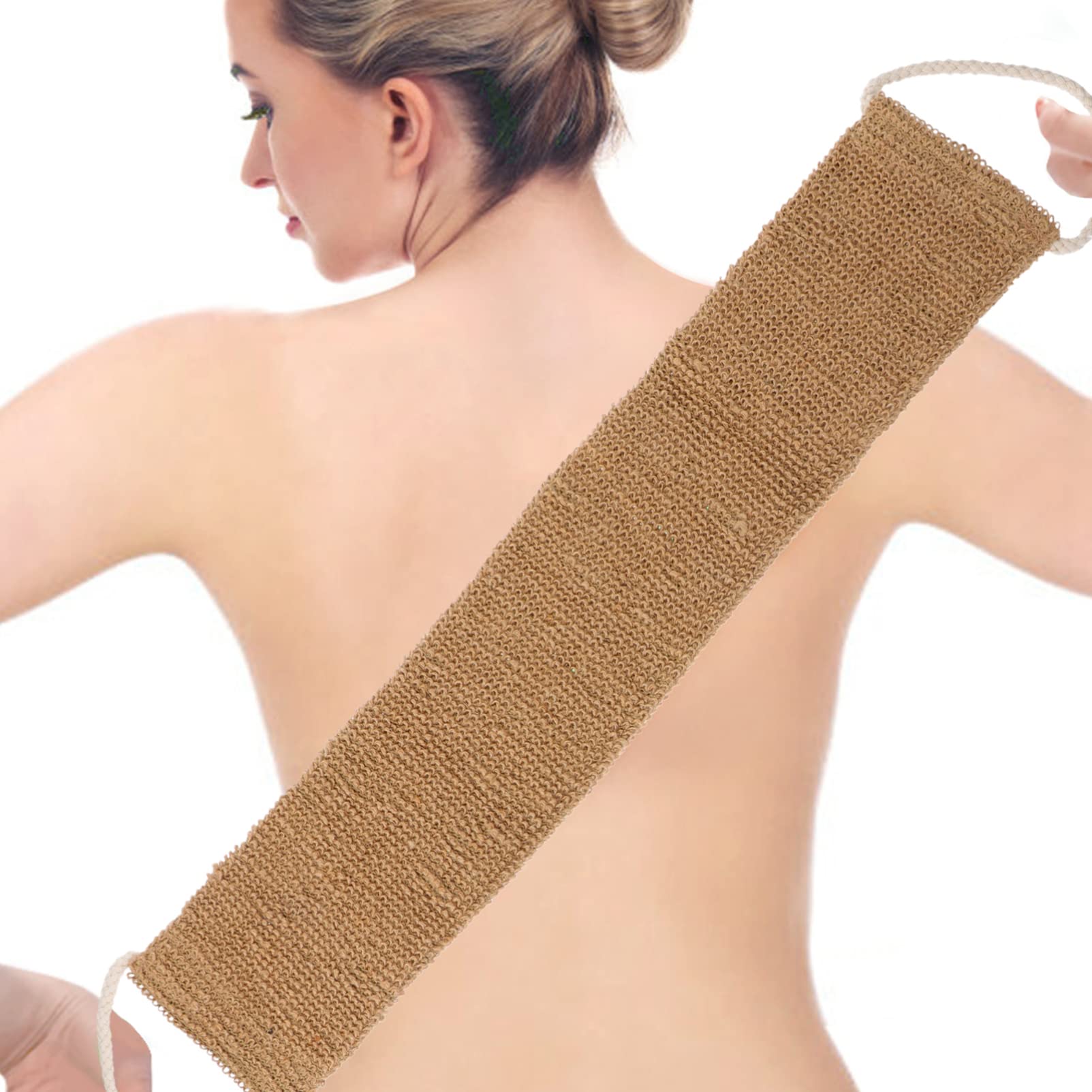 EXCLUZO Exfoliating Bath Gloves & Washcloth Set - Body Scrubber Mitts & Long Bath Towel for Dead Skin Cell Removal - Spa & Shower Essentials for Smooth Skin - Perfect for Home Spa, Self-Care & Gift Giving