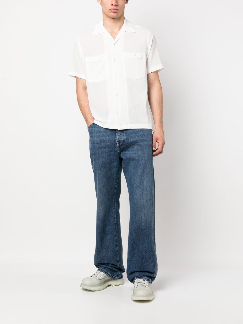 Alexander McQueen Blue Jeans for Men - High-Quality Designer Denim Pants for Casual & Night Out Wear