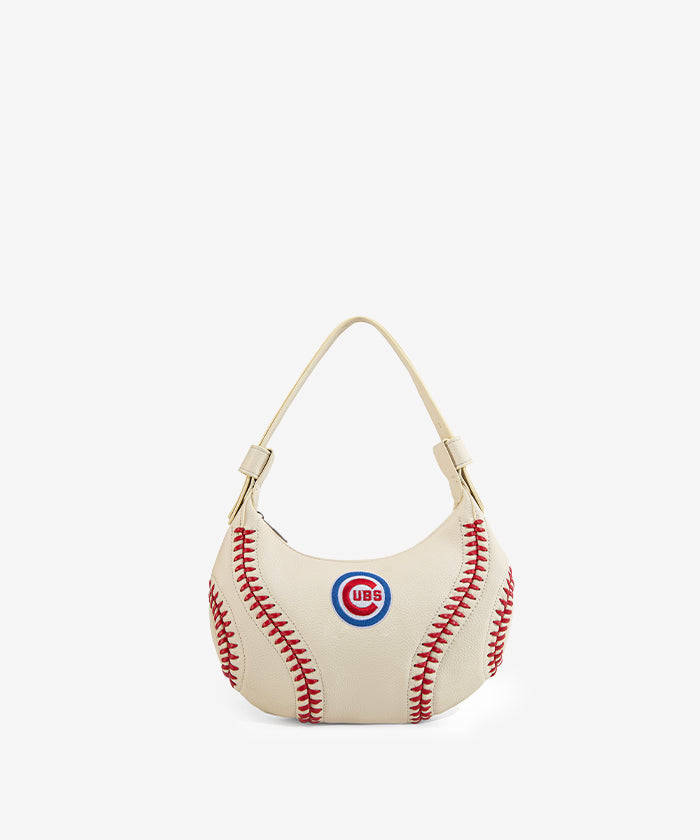 MLB Chicago Cubs Team Hobo Bag - Stylish Crossbody Shoulder Bag for Women & Men - Perfect for Baseball Games, Travel & Everyday Use